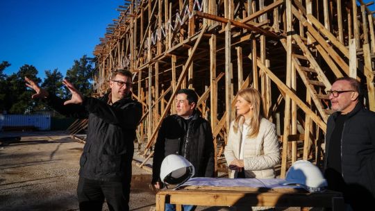 Gesto de Magario a Nardini: visitó obras en Malvinas “del proyecto de ciudad mas moderna de la provincia”