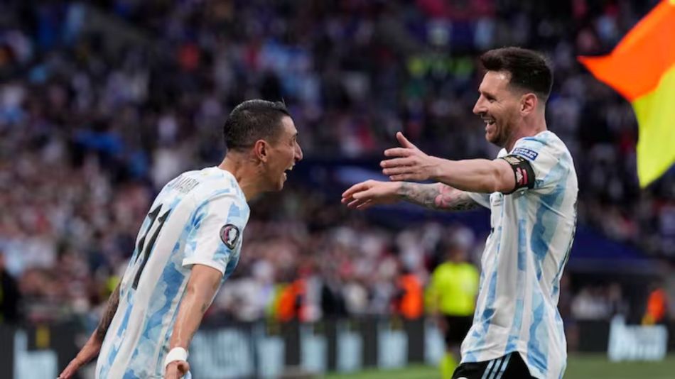 Ángel Di María y Lionel Messi
