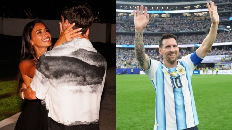 Antonela Roccuzzo y Lionel Messi
