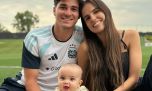 Las fotos inéditas de Emilia Ferrero y Julián Álvarez con su hijo Amadeo: "Nuestro primer Mundial juntos"