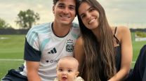 Las fotos inéditas de Emilia Ferrero y Julián Álvarez con su hijo Amadeo: "Nuestro primer Mundial juntos"