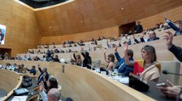 Votación en sesión de la Legislatura cordobesa