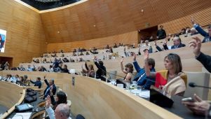 Votación en sesión de la Legislatura cordobesa