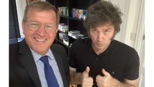 Eduardo Serenellini y Javier Milei