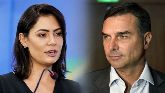Michelle Bolsonaro y el candidato presidencial Flavio Bolsonaro protagonizaron una feroz reyerta política