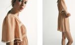 Ideas de look para invierno con vestido y los zapatos bajos en tendencia 