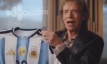 Mick Jagger mostró su camiseta de Argentina para alentar a la Scaloneta