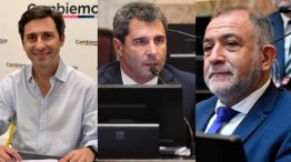 Martin Goerling, Sergio Uñac y Luis Juez