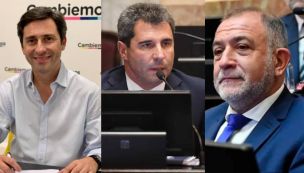 Martin Goerling, Sergio Uñac y Luis Juez