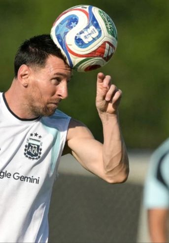 Entrenamiento de la Selección Argentina en Kansas City