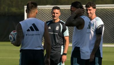 Entrenamiento de la Selección Argentina en Kansas City