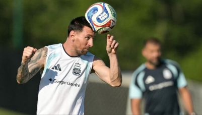 Entrenamiento de la Selección Argentina en Kansas City