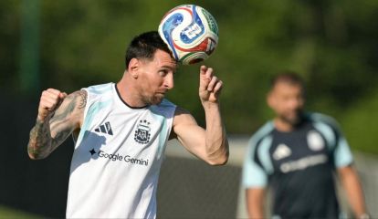 Entrenamiento de la Selección Argentina en Kansas City
