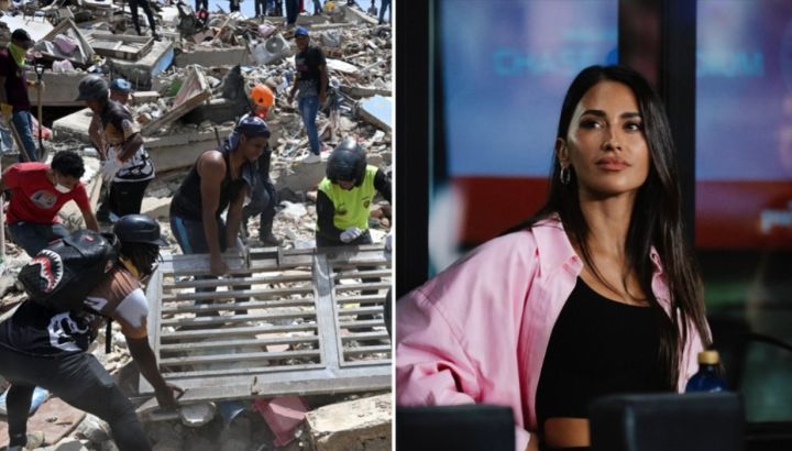 Antonela Roccuzzo continúa su cruzada por Venezuela tras los catastróficos terremotos