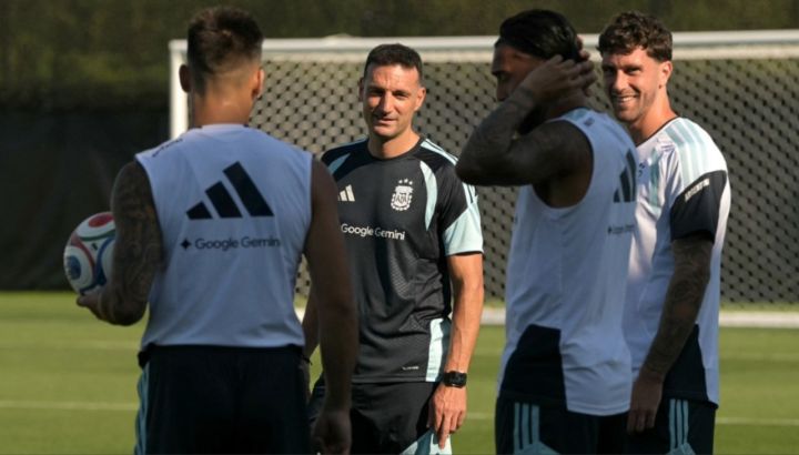 Entrenamiento de la Selección Argentina en Kansas City
