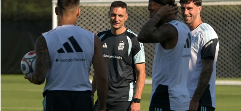 Entrenamiento de la Selección Argentina en Kansas City