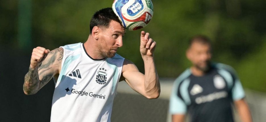 Entrenamiento de la Selección Argentina en Kansas City