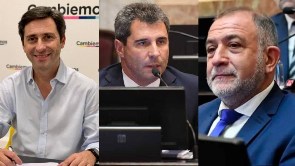 Martin Goerling, Sergio Uñac y Luis Juez