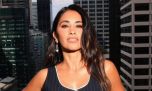 Antonela Roccuzzo apostó por su look de la suerte en Argentina contra Jordania: jean wide leg y camiseta crop top