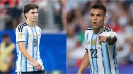 Julián Álvarez y Lautaro Martínez