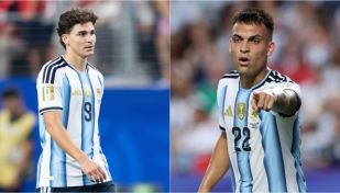 Julián Álvarez y Lautaro Martínez