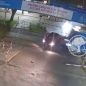El escalofriante video del tren embistiendo el auto de Ernestina Pais