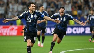 Tercer gol de Argentina en Argentina vs. Jordania