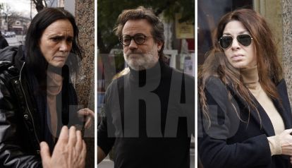 Federica Pais, Gastón Paúls y Romina Gaetani en el último adiós a Ernestina Pais