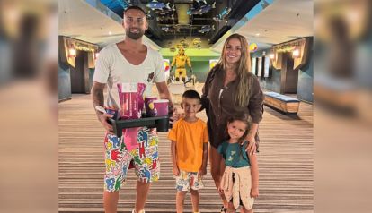 Lucas Trejo, su esposa Yanina Maranella, y sus hijos Aarón y Ainhoa