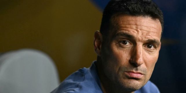 Lionel Scaloni en Argentina vs. Jordania