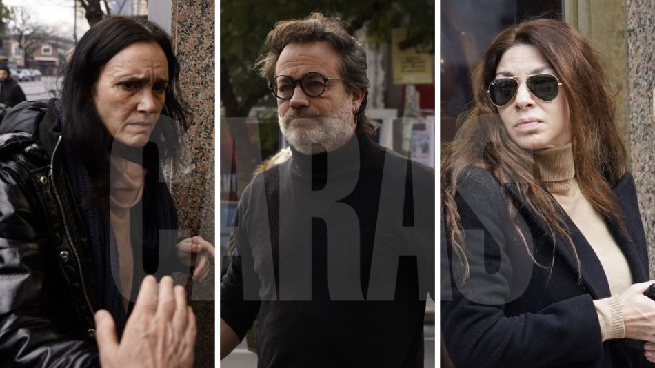 Federica Pais, Gastón Paúls y Romina Gaetani en el último adiós a Ernestina Pais