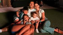 Leandro Paredes junto a su familia