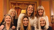 Nequi Galotti junto a sus amigas en el teatro Colón