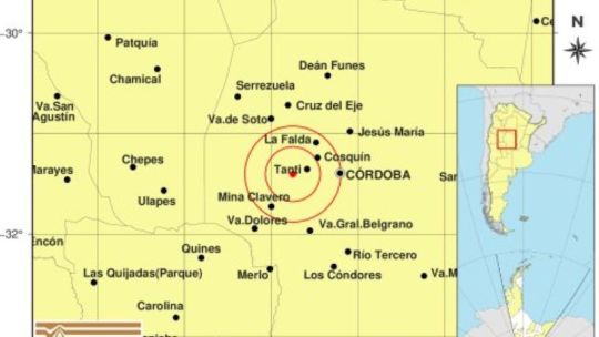 Temblor sacudió a Córdoba y se sintió en distintos puntos de la provincia