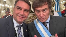 Javier Milei y Flávio Bolsonaro 29062026