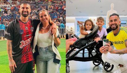 Lucas Trejo, si esposa Yanina Maranella, y sus hijos Aarón y Ainhoa
