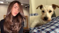 Candelaria Tinelli y su perra Linda