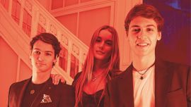 En Caras: de una cumbre de empresarios a la salida de Taína, Tiziano y Benicio Gravier