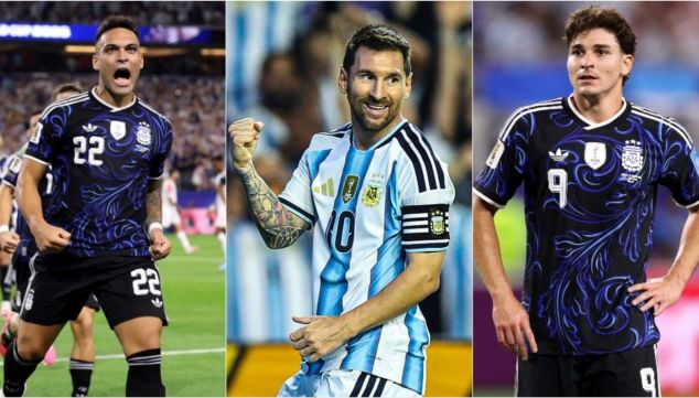 Lautaro, Messi y Julián