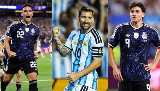 Lautaro, Messi y Julián