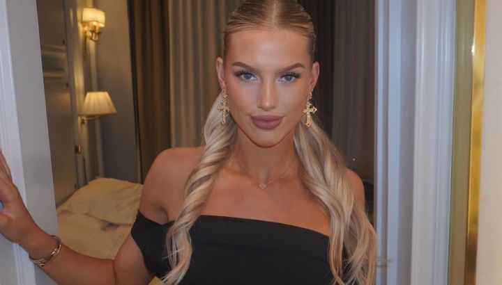 Kelci Rose Bowers, la pareja de Marcos Senesi, mostró cómo creó su campera inspirada en la selección argentina