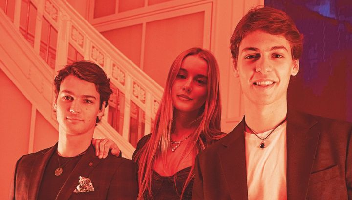 En Caras: de una cumbre de empresarios a la salida de Taína, Tiziano y Benicio Gravier