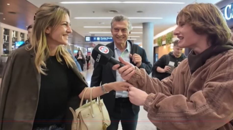Dolores Teuly y Mauricio Macri
