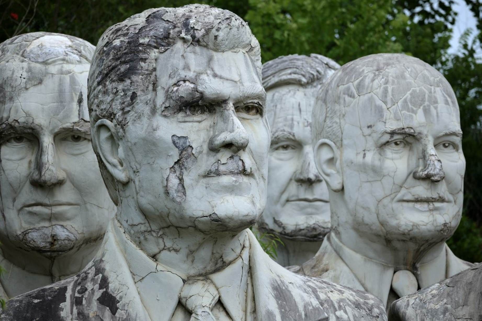 (De izq. ader.) Warren Harding, Ronald Reagan, George Bush, y Dwight Eisenhower.