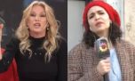 Yanina Latorre con los tapones de punta contra Julia Mengolini