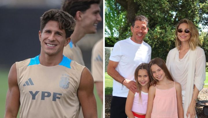 Las dulces fotos de Giuliano Simeone con sus hermanas, Francesca y Valentina, antes de Argentina contra Cabo Verde