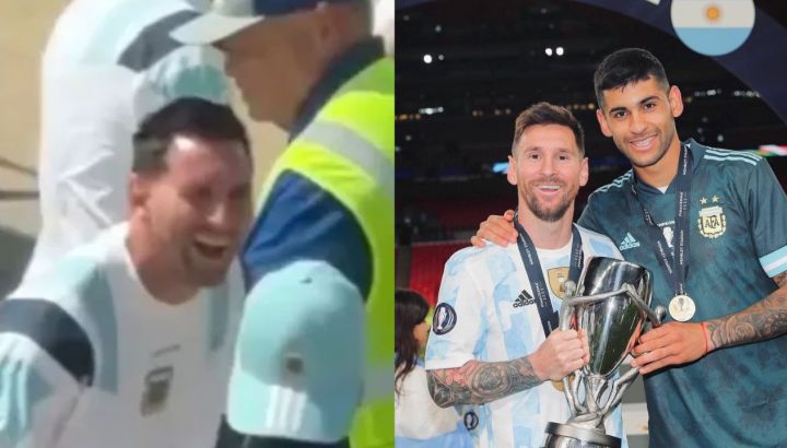 El insólito objeto que encontraron en la valija del Cuti Romero que hizo estallar de risa a Lionel Messi: el video