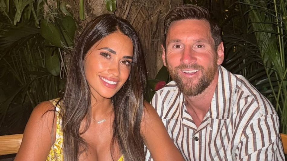 Antonela Roccuzzo y Lionel Messi