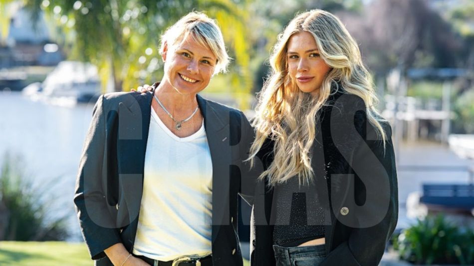 Ekaterina Ojeda y su mamá