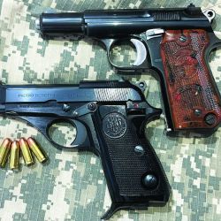 Calibre .380 Auto, competidor directo del .32 Auto. 